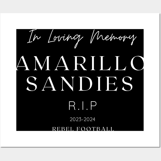 RIP AMARILLO SANDIES Wall Art by Monkey4u